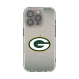 Green Bay Packers Linen Clear Phone Case for Apple iPhone