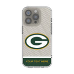 Green Bay Packers Personalized EndZone Plus Clear Phone Case for Apple iPhone