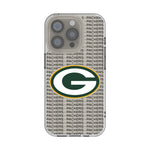 Green Bay Packers Text Backdrop Clear Phone Case for Apple iPhone