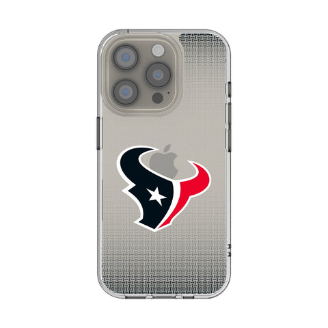 Houston Texans Linen Clear Phone Case for Apple iPhone