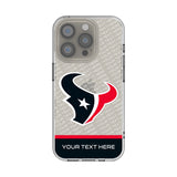 Houston Texans Personalized EndZone Plus Clear Phone Case for Apple iPhone