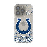 Indianapolis Colts Confetti Clear Phone Case for Apple iPhone