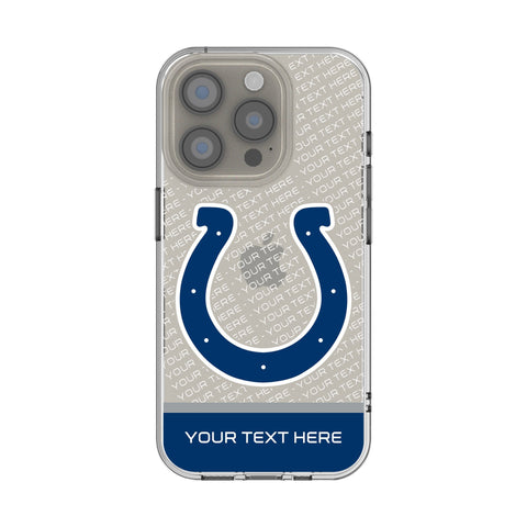 Indianapolis Colts Personalized EndZone Plus Clear Phone Case for Apple iPhone