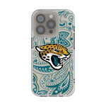 Jacksonville Jaguars Paisley Clear Phone Case for Apple iPhone