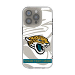 Jacksonville Jaguars Personalized Tilt Clear Phone Case for Apple iPhone