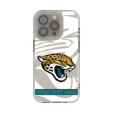 Jacksonville Jaguars Personalized Tilt Clear Phone Case for Apple iPhone