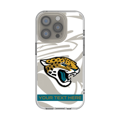 Jacksonville Jaguars Personalized Tilt Clear Phone Case for Apple iPhone