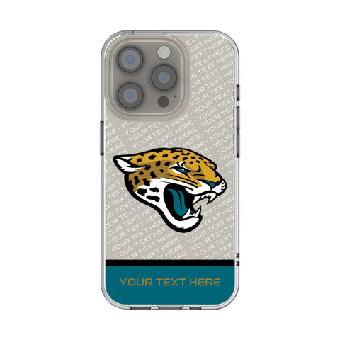 Jacksonville Jaguars Personalized EndZone Plus Clear Phone Case for Apple iPhone