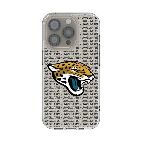 Jacksonville Jaguars Text Backdrop Clear Phone Case for Apple iPhone