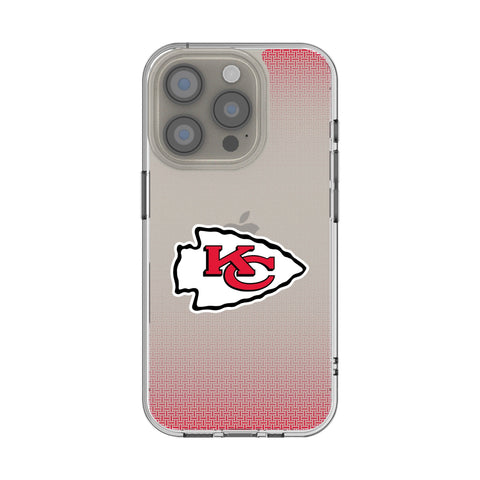 Kansas City Chiefs Linen Clear Phone Case for Apple iPhone