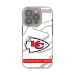Kansas City Chiefs Personalized Tilt Clear Phone Case for Apple iPhone