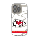 Kansas City Chiefs Personalized Tilt Clear Phone Case for Apple iPhone