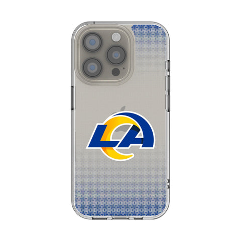 Los Angeles Rams Linen Clear Phone Case for Apple iPhone
