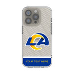 Los Angeles Rams Personalized EndZone Plus Clear Phone Case for Apple iPhone