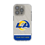 Los Angeles Rams Personalized EndZone Plus Clear Phone Case for Apple iPhone