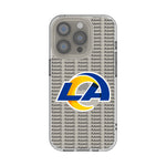 Los Angeles Rams Text Backdrop Clear Phone Case for Apple iPhone