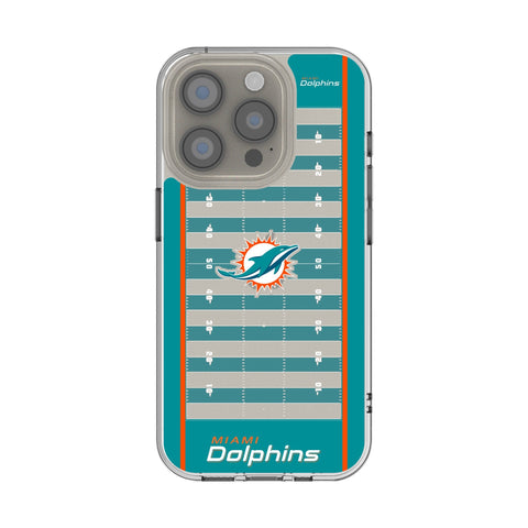 Miami Dolphins Field Clear Phone Case for Apple iPhone
