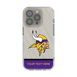 Minnesota Vikings Personalized EndZone Plus Clear Phone Case for Apple iPhone