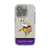 Minnesota Vikings Personalized EndZone Plus Clear Phone Case for Apple iPhone