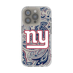 New York Giants Paisley Clear Phone Case for Apple iPhone