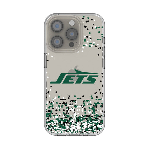 New York Jets Confetti Clear Phone Case for Apple iPhone