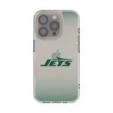 New York Jets Linen Clear Phone Case for Apple iPhone
