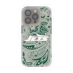 New York Jets Paisley Clear Phone Case for Apple iPhone