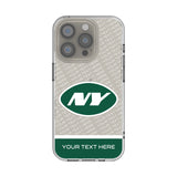 New York Jets Personalized EndZone Plus Clear Phone Case for Apple iPhone