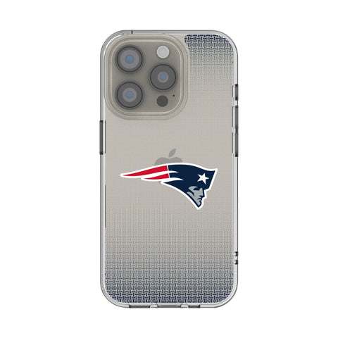 New England Patriots Linen Clear Phone Case for Apple iPhone