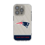 New England Patriots Personalized EndZone Plus Clear Phone Case for Apple iPhone