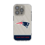 New England Patriots Personalized EndZone Plus Clear Phone Case for Apple iPhone