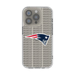 New England Patriots Text Backdrop Clear Phone Case for Apple iPhone