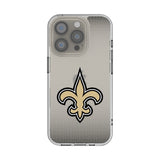 New Orleans Saints Linen Clear Phone Case for Apple iPhone