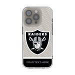 Las Vegas Raiders Personalized EndZone Plus Clear Phone Case for Apple iPhone