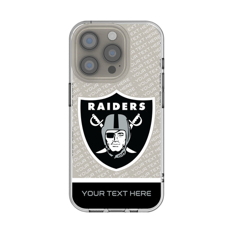 Las Vegas Raiders Personalized EndZone Plus Clear Phone Case for Apple iPhone