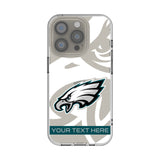 Philadelphia Eagles Personalized Tilt Clear Phone Case for Apple iPhone