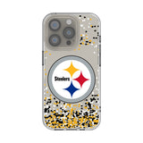 Pittsburgh Steelers Confetti Clear Phone Case for Apple iPhone