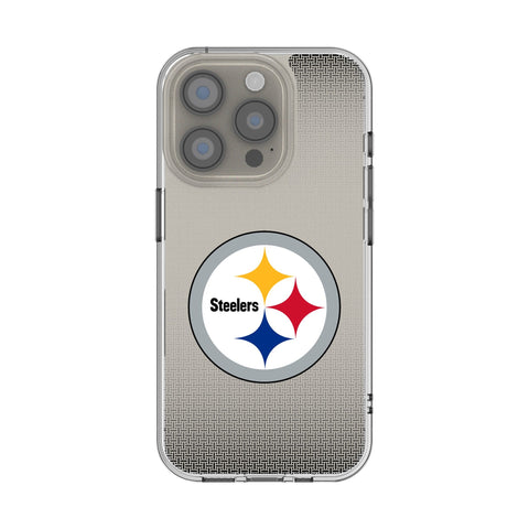 Pittsburgh Steelers Linen Clear Phone Case for Apple iPhone