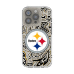 Pittsburgh Steelers Paisley Clear Phone Case for Apple iPhone