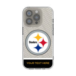 Pittsburgh Steelers Personalized EndZone Plus Clear Phone Case for Apple iPhone