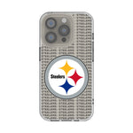 Pittsburgh Steelers Text Backdrop Clear Phone Case for Apple iPhone