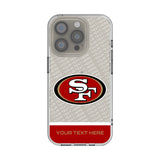 San Francisco 49ers Personalized EndZone Plus Clear Phone Case for Apple iPhone