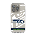 Seattle Seahawks Personalized Tilt Clear Phone Case for Apple iPhone