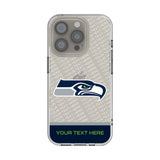 Seattle Seahawks Personalized EndZone Plus Clear Phone Case for Apple iPhone