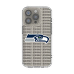 Seattle Seahawks Text Backdrop Clear Phone Case for Apple iPhone