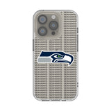 Seattle Seahawks Text Backdrop Clear Phone Case for Apple iPhone