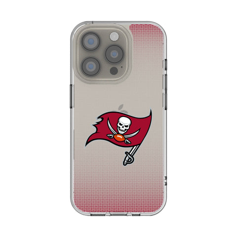 Tampa Bay Buccaneers Linen Clear Phone Case for Apple iPhone