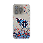 Tennessee Titans Confetti Clear Phone Case for Apple iPhone
