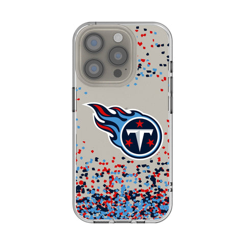 Tennessee Titans Confetti Clear Phone Case for Apple iPhone