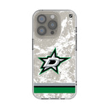 Dallas Stars Ice Stripe Clear Phone Case